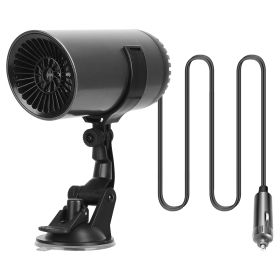 216W Portable Car Heater 2 In 1 Heating Cooling Fan Rotatable Demister Defroster with 4.92ft Cord (size: 12V)